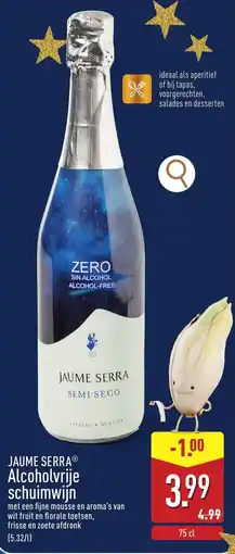 ALDI Jaume serra alcoholvrije schuimwijn aanbieding