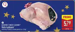 ALDI Gourmet finest cuisine hele kalkoen aanbieding