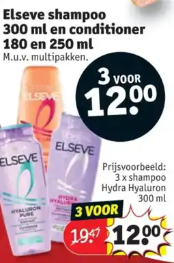 Kruidvat Elseve Shampoo en Conditioner aanbieding
