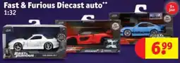 Kruidvat Fast & Furious Diecast auto 1:32 aanbieding