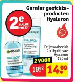 Kruidvat Garnier Gezichtsproducten Hyaluron aanbieding
