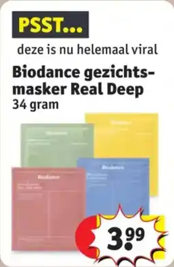Kruidvat Biodance Gezichtsmasker Real Deep aanbieding