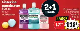 Kruidvat Listerine Mondwater aanbieding