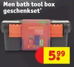 Kruidvat Men bath tool box geschenkset aanbieding