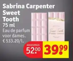 Kruidvat Sabrina Carpenter Sweet Tooth aanbieding