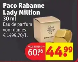 Kruidvat Paco Rabanne Lady Million aanbieding