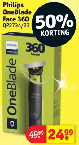 Kruidvat Philips OneBlade Face 360 QP2734/23 aanbieding