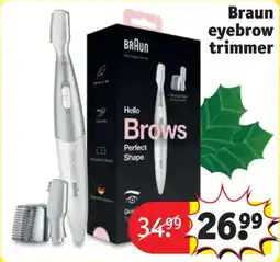Kruidvat Braun eyebrow trimmer aanbieding