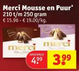 Kruidvat Merci Mousse en Puur aanbieding