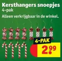 Kruidvat Kersthangers snoepjes aanbieding