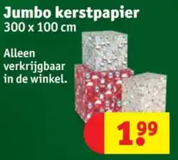 Kruidvat Jumbo Kerstpapier aanbieding