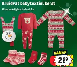 Kruidvat Kruidvat babytextiel kerst aanbieding
