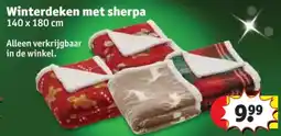 Kruidvat Winterdeken met sherpa aanbieding
