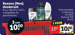 Kruidvat Rexona Men deodorant aanbieding
