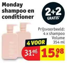 Kruidvat Monday shampoo en conditioner aanbieding