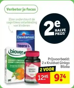 Kruidvat Verbeter je focus aanbieding