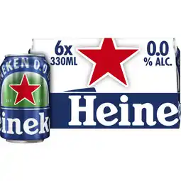 Albert Heijn Heineken Premium pilsener 0.0 6-pack aanbieding