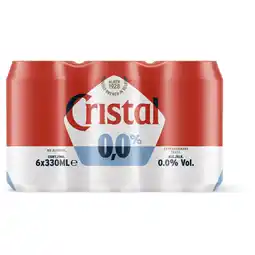 Albert Heijn Cristal 0.0% zero 6-pack bel aanbieding