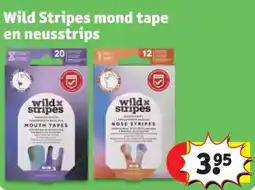 Kruidvat Wild Stripes mond tape en neusstrips aanbieding