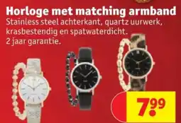Kruidvat Horloge met matching armband aanbieding