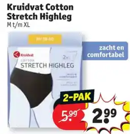 Kruidvat Kruidvat Cotton Stretch Highleg M t/m XL aanbieding