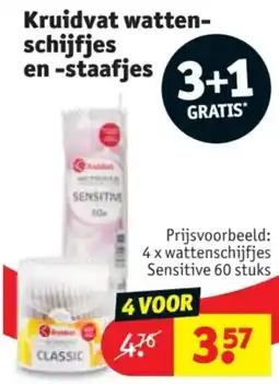 Kruidvat Kruidvat watten schijfjes en-staafjes aanbieding