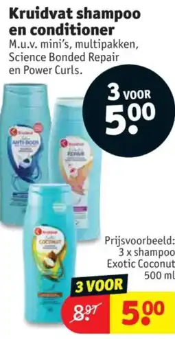 Kruidvat Kruidvat shampoo en conditioner aanbieding