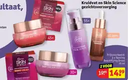 Kruidvat Kruidvat en Skin Science gezichtsverzorging aanbieding
