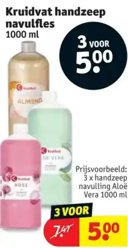 Kruidvat Kruidvat handzeep navulfles aanbieding