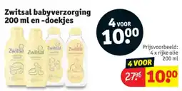 Kruidvat Zwitsal babyverzorging en -doekjes aanbieding