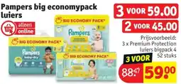Kruidvat Pampers big economypack luiers aanbieding