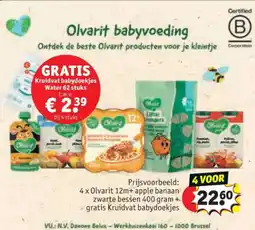 Kruidvat Olvarit babyvoeding aanbieding