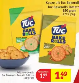 Kruidvat Tuc Bakerolls Tomato & Olive aanbieding