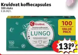 Kruidvat Kruidvat koffiecapsules aanbieding