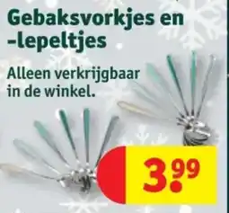 Kruidvat Gebaksvorkjes en lepeltjes aanbieding