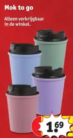 Kruidvat Mok to go aanbieding