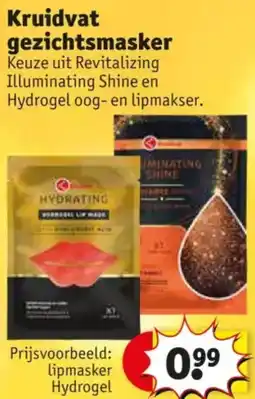 Kruidvat Kruidvat gezichtsmasker aanbieding