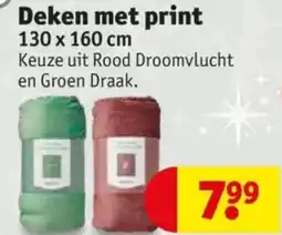 Kruidvat Deken met print aanbieding
