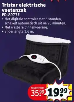 Kruidvat Tristar elektrische voetenzak PD-8977E aanbieding