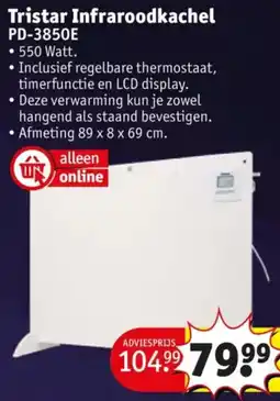 Kruidvat Tristar Infraroodkachel PD-3850E aanbieding