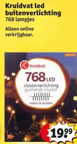 Kruidvat Kruidvat led buitenverlichting 768 lampjes aanbieding