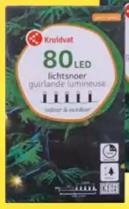 Kruidvat Kruidvat led buitenverlichting 80 lampjes aanbieding