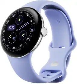 Coolblue Google Pixel Watch 4 Zilver/Paars 41 mm aanbieding