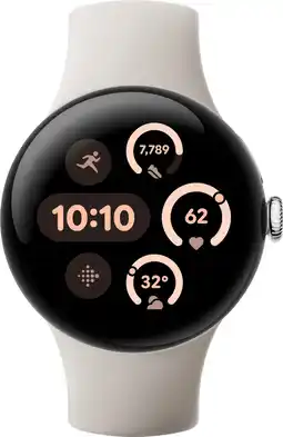 Coolblue Google Pixel Watch 3 Zilver/Crème 41mm aanbieding