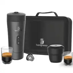 Decathlon Set met draagbare koffiezetter op batterijen Handpresso Auto Set 100 ml aanbieding