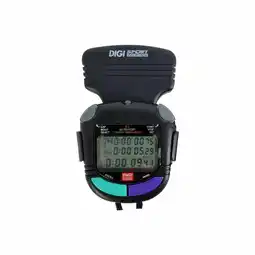 Decathlon Stopwatch 60 geheugens + licht met clip Digi Sport Instruments DTM60SEL aanbieding