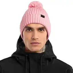 Decathlon Heren en Dames Wintersport Wintermuts met pompon Lulu Roze aanbieding