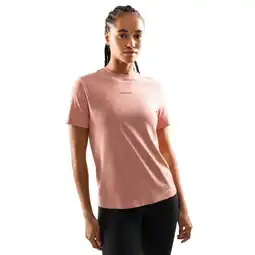 Decathlon Dames Fitness shirt met korte mouwen Java Koraal aanbieding