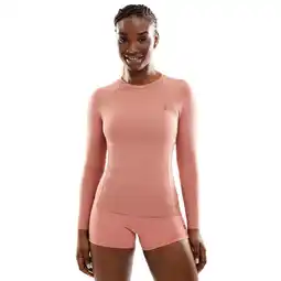 Decathlon Dames Fitness shirt met lange mouwen Poise Koraal aanbieding