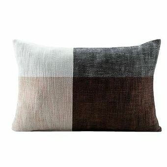 Leen Bakker Sierkussen Kars - bruin/grijs - 40x60 cm - Leen Bakker aanbieding